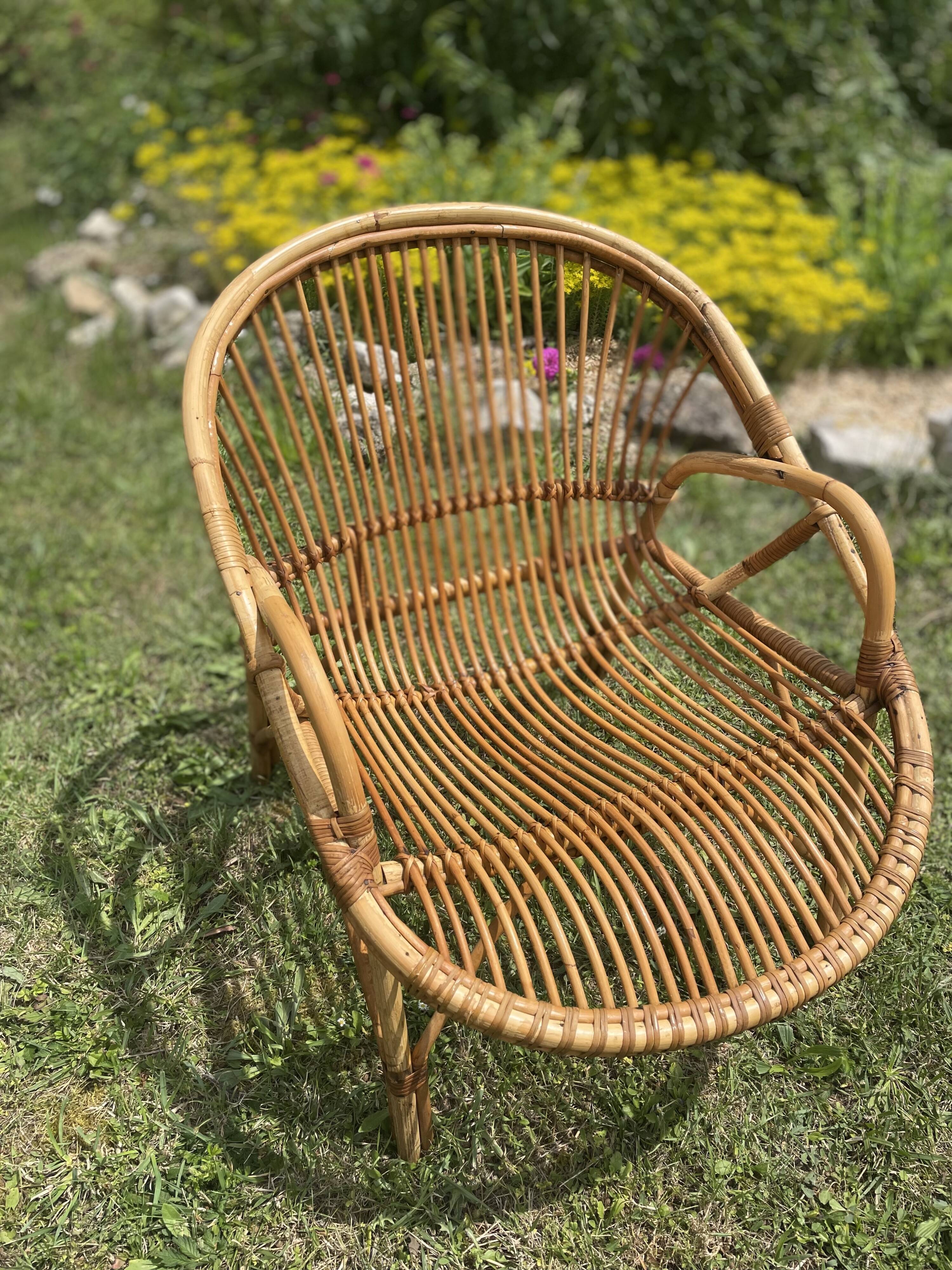 Restored garden furniture