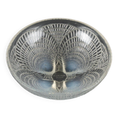 Lalique France opalescent scallop bowl numbered 3204