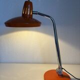 1960s vintage desk lamp Fase Faro Madrid orange - 52 cm