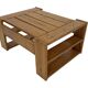 Vintage Coffee Table Pine Wood Design 1970s Coffee Table