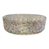 Pressed glass ceiling light, 1970