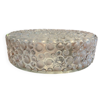 Pressed glass ceiling light, 1970