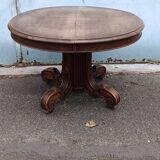 Table ronde a mangé 19eme noyer