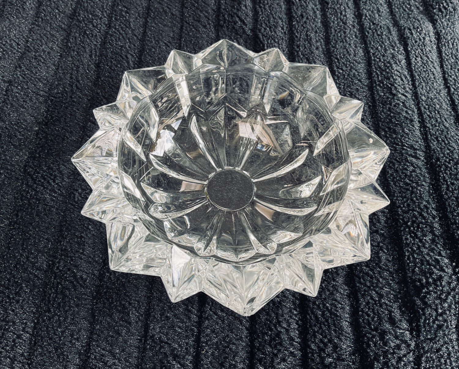 Vintage crystal bonbonnière