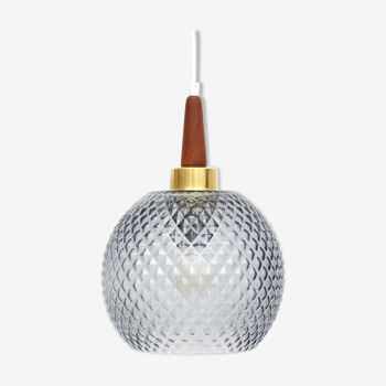Vintage lamp in glass, Denmark, 1960’s