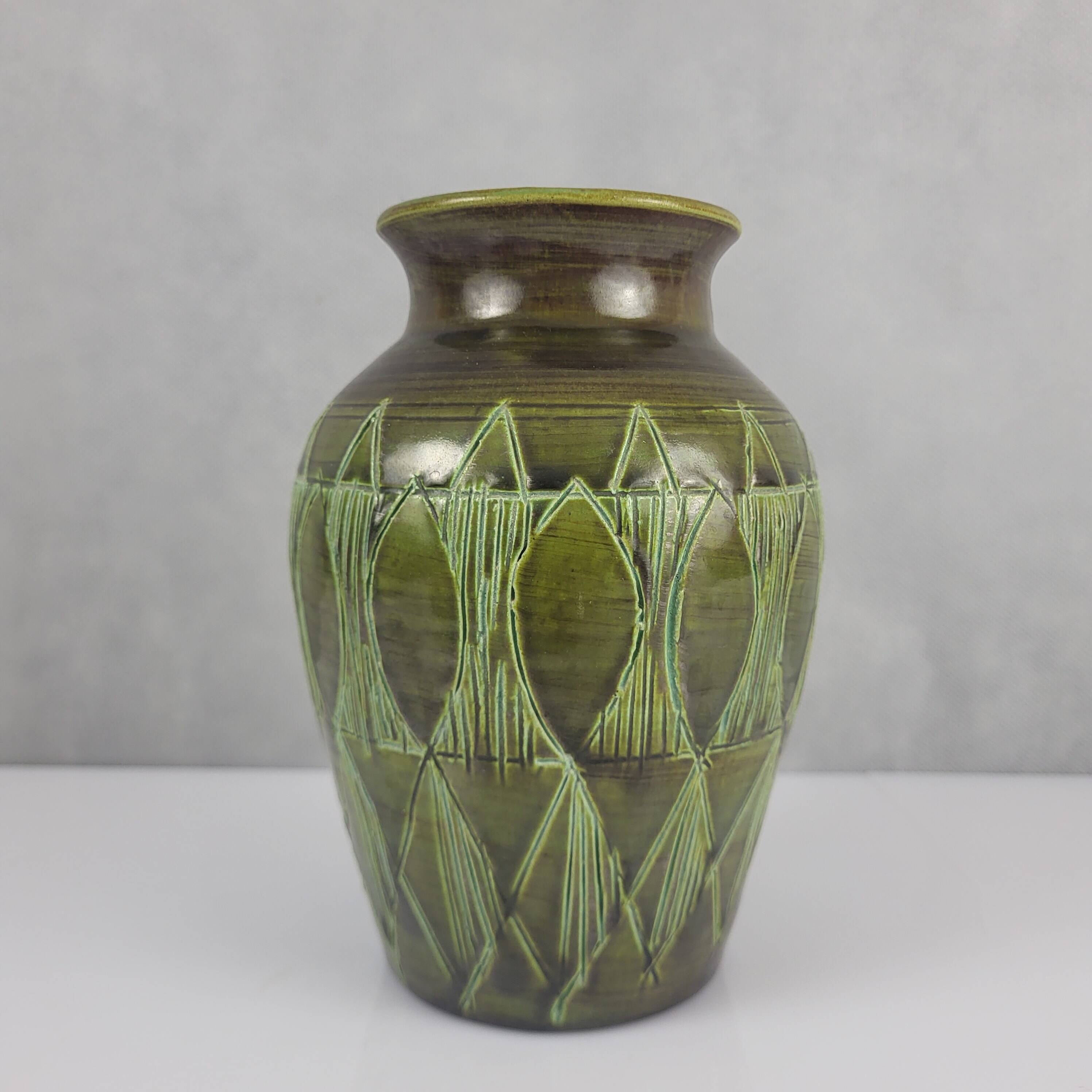 Ceramic vase Accolay 1950