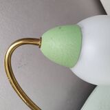 Pastel and gold green table lamp, France