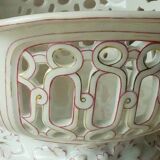 Old paris openwork porcelain fruit bowl 19th century charles x period