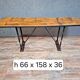 console / table de style industriel, pleine de caractère.