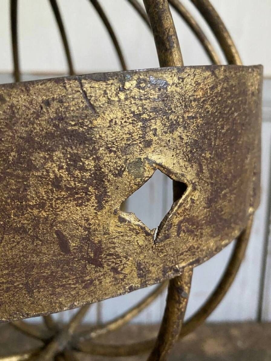 Lampe de table vintage en forme de sphère armillaire