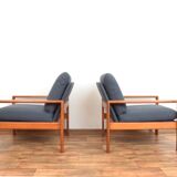 Mid-Century Danish Teak Armchairs, 1970s, Set of 2