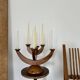 Swedish vintage wooden candle holder