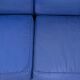 Cassina LC2 3seat Sofa by Charlotte Perriand, Le Corbusier and Pierre Jeanneret in blue fabrics