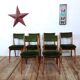 Set de 6 chaises vintage style scandinave