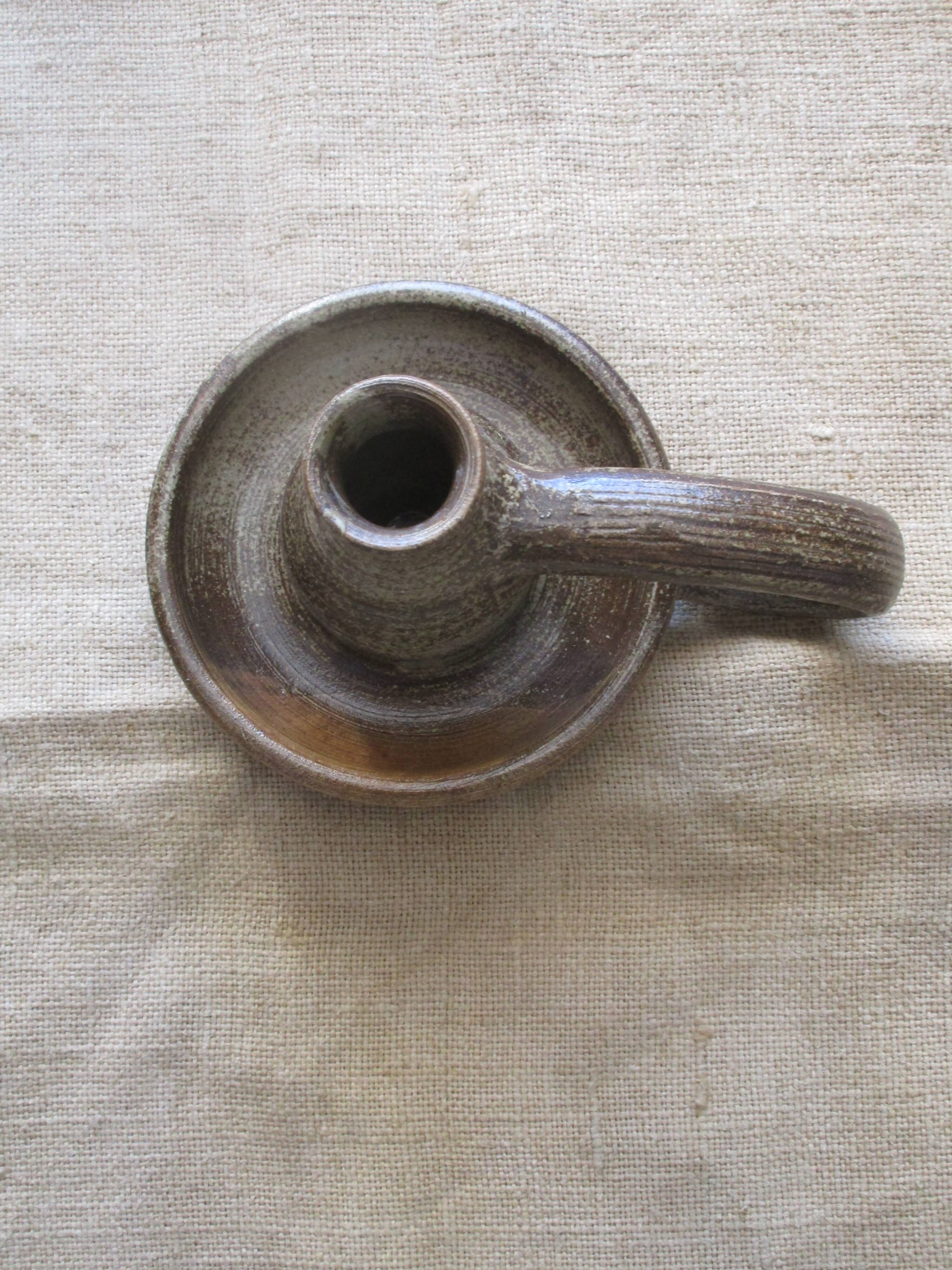 Candlestick in gres says cave rat sign jmv benaix