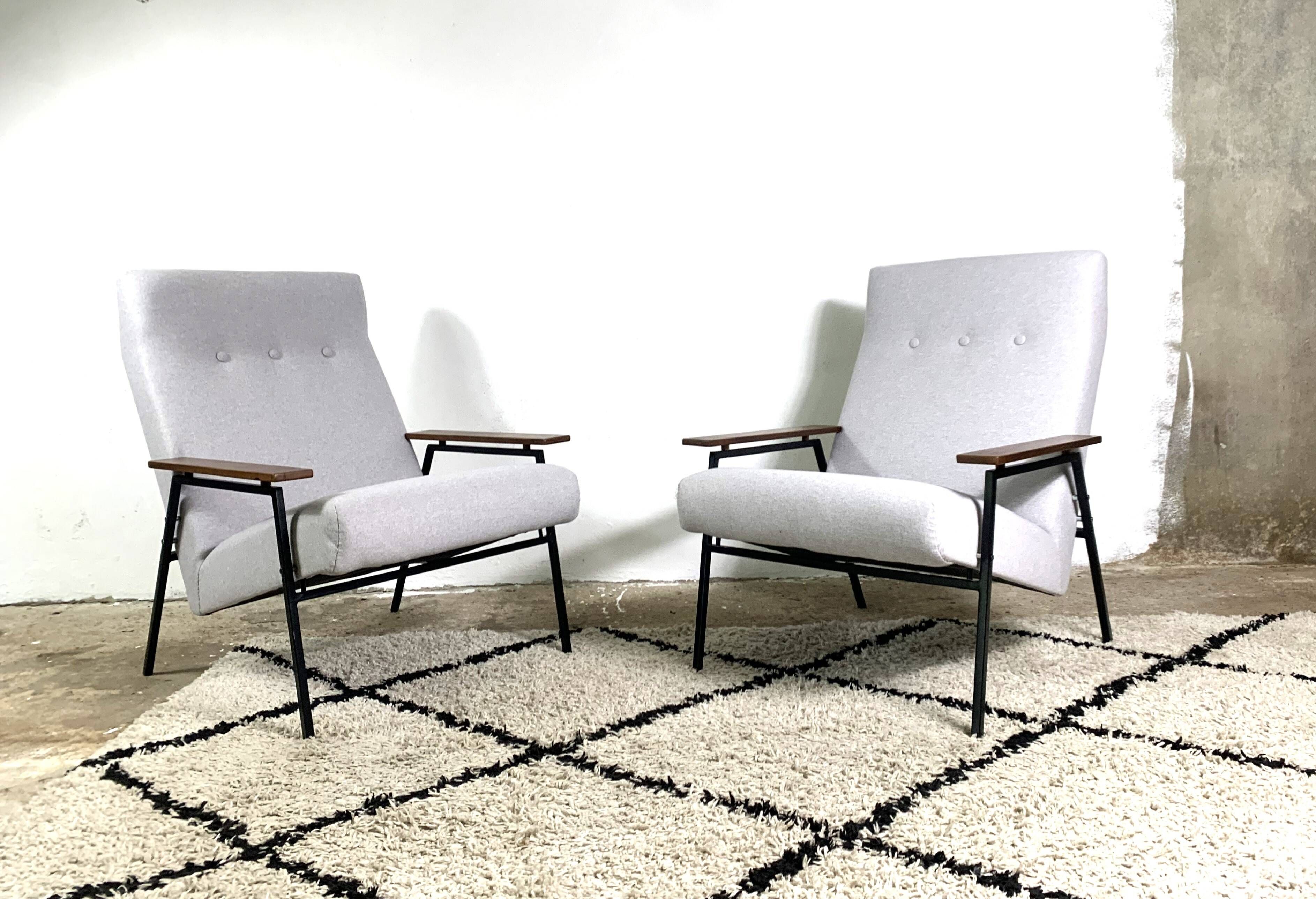 Minimalist Armchairs By Rob Parry For Gelderland, 1950s, Set Of 2