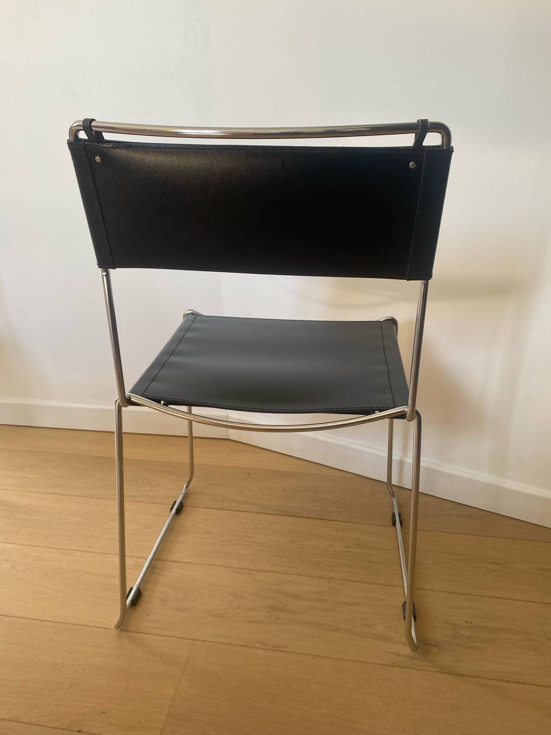 2 chaises vintage design italien