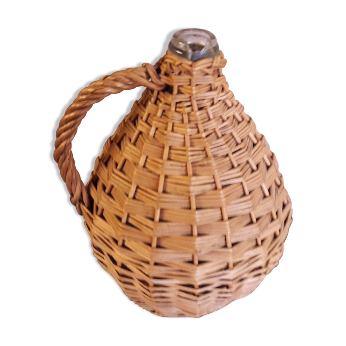 Lady Jeanne surrounded by wicker