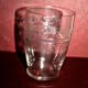 Series of 6 glasses cups 1920 in crystal engraved guilloché in pantogravure 9.2Ht