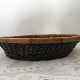 Black wicker fruit basket
