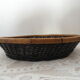 Black wicker fruit basket