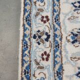 Predominantly white and blue runner 280x75cm