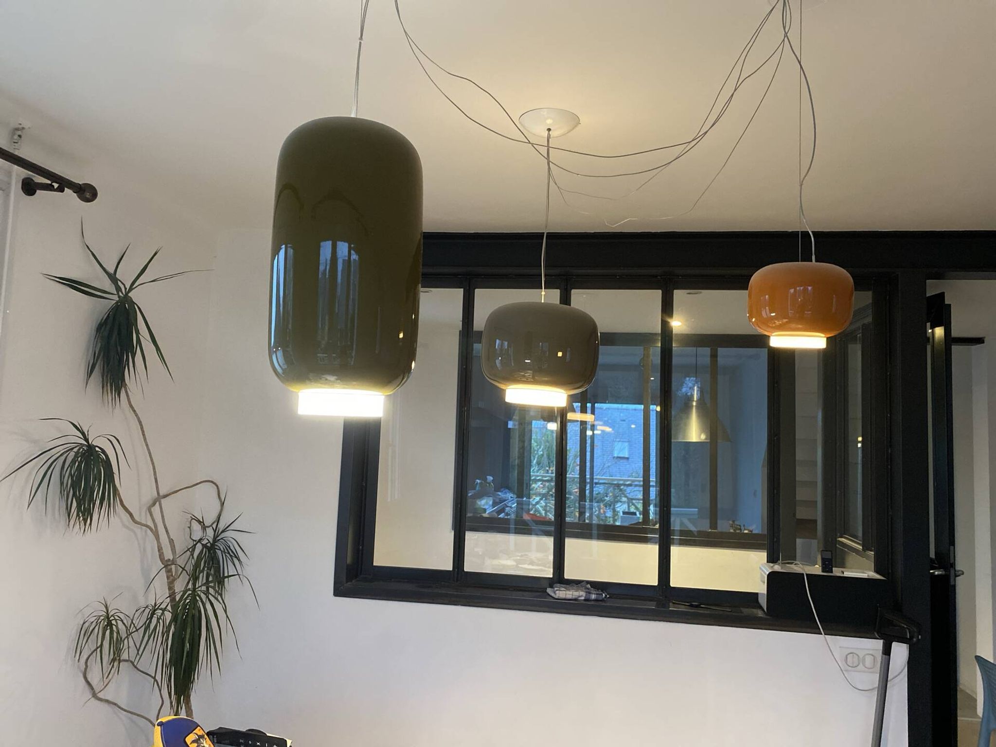 3 suspensions Chouchin Foscarini