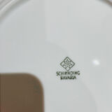 Cinq assiettes à dessert Bavaria liserer argent