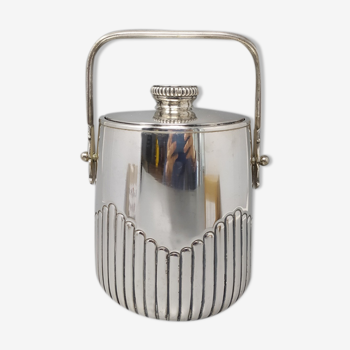 Thermal Ice Bucket in Silver Plated by Aldo Tura for Macabo 1950