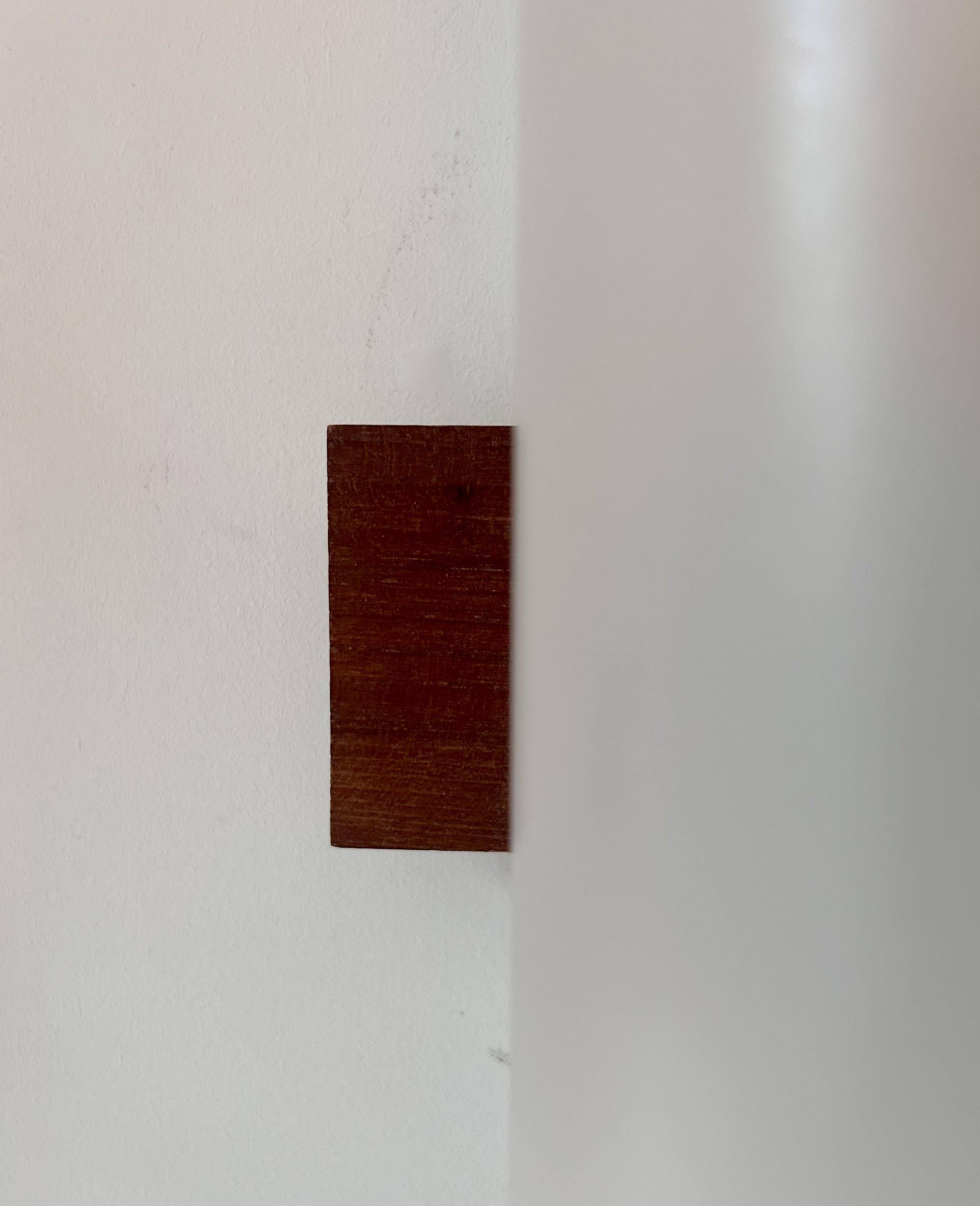Pair of vintage wall lights, opaline perspex and teak, Doria Leucthen, Germany 1960s