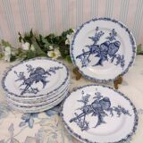 Set of 11 goldfinnets clairefontaine dessert plates