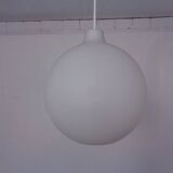 Opaline Glass Satellite Pendant Lamps by Vilhelm Wohlert for Louis Poulsen, 1960s, Set of 2