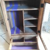 Oak country wall cabinet