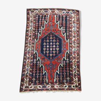 Tapis persan noué à la main au milieu du siècle - 135x208cm