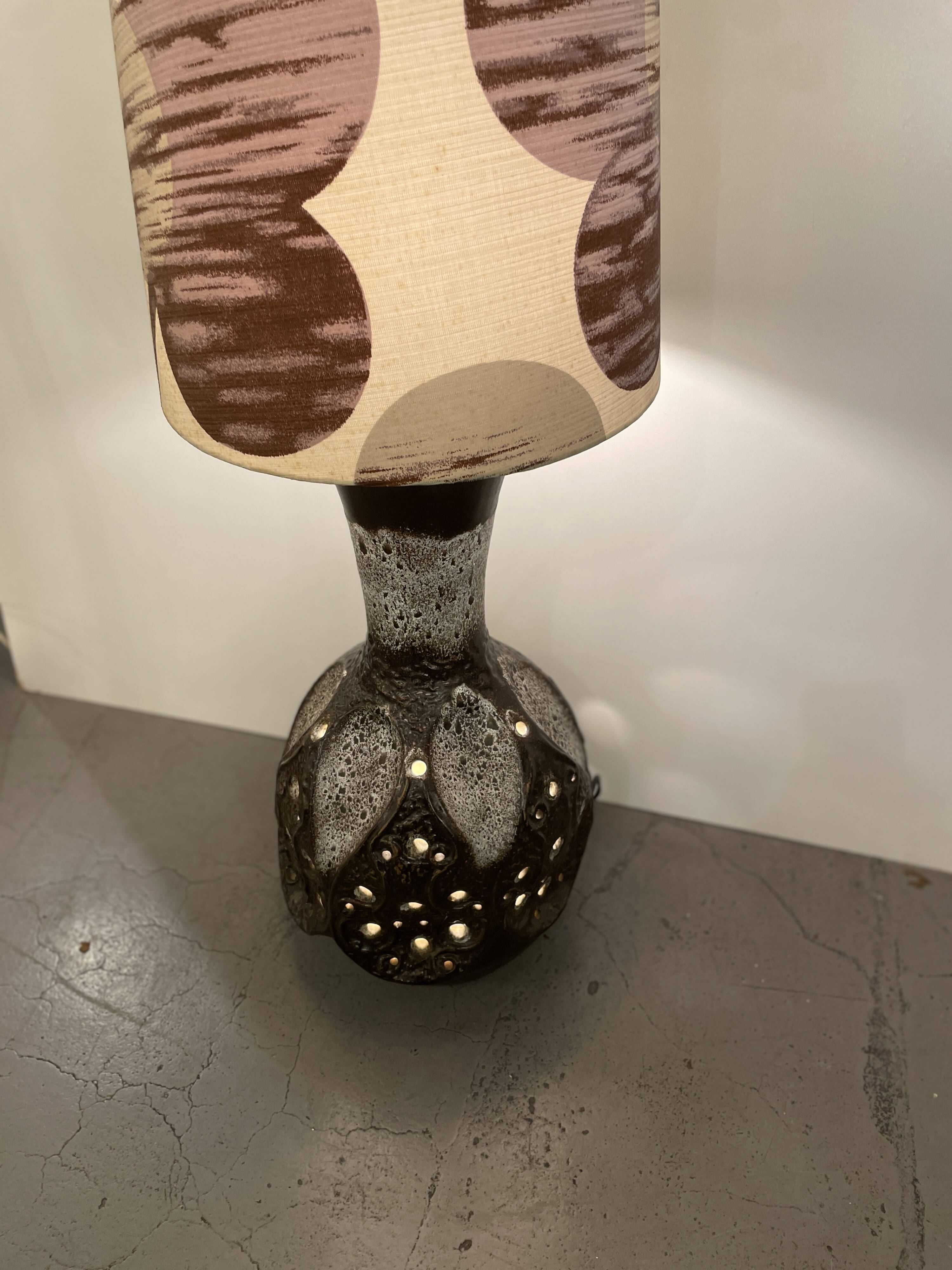 German Ceramic Floor Lamp from 1970'