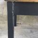 Table de ferme 230 cm - piétement noir - début XXe siècle