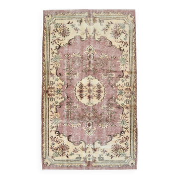 6x10 Burgundy & Cream Oriental Pattern Persian Rug, 185x314Cm