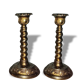 Pair of old candlesticks