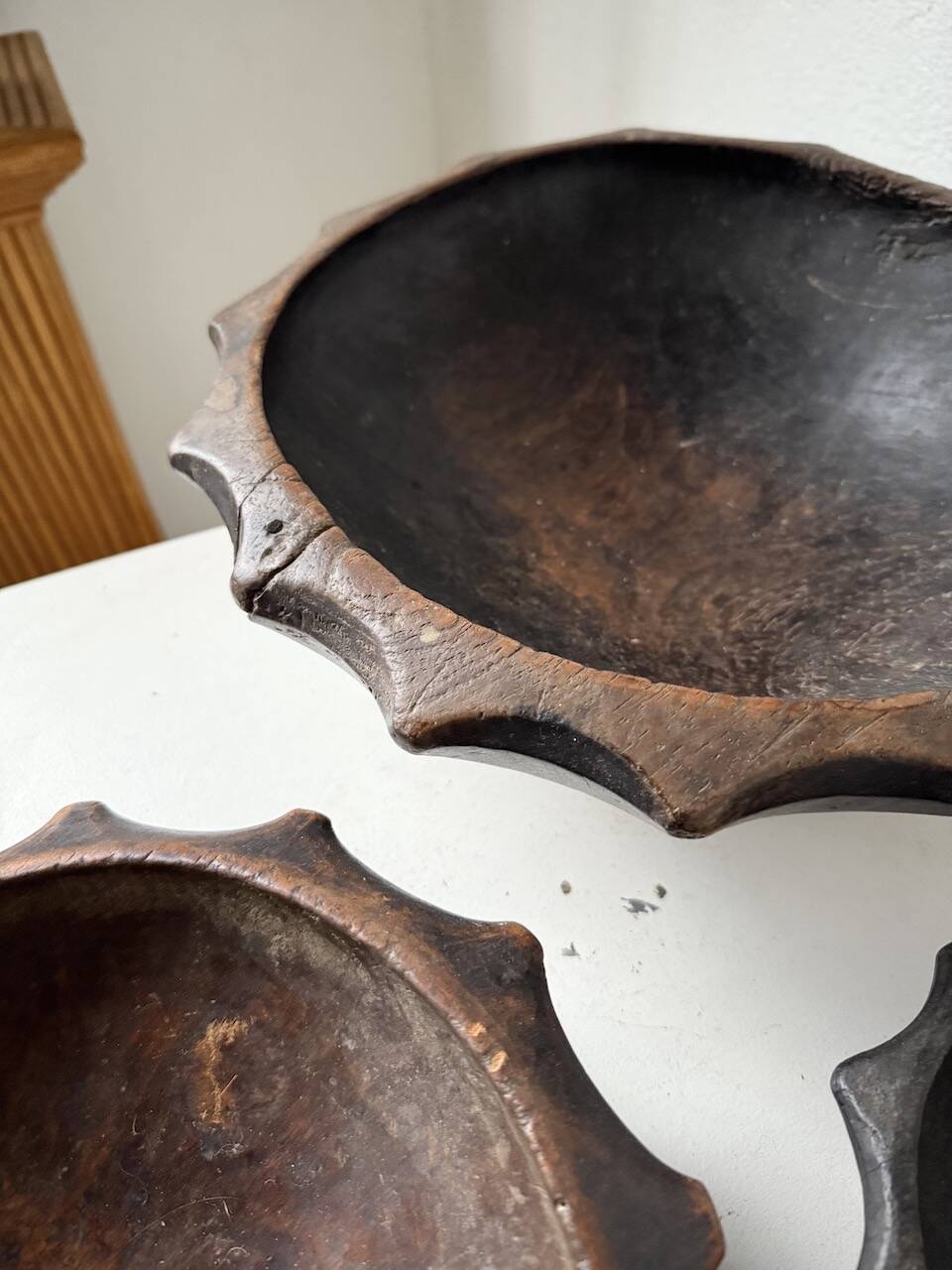 Brutalist wooden dishes, Savoyard popular art.