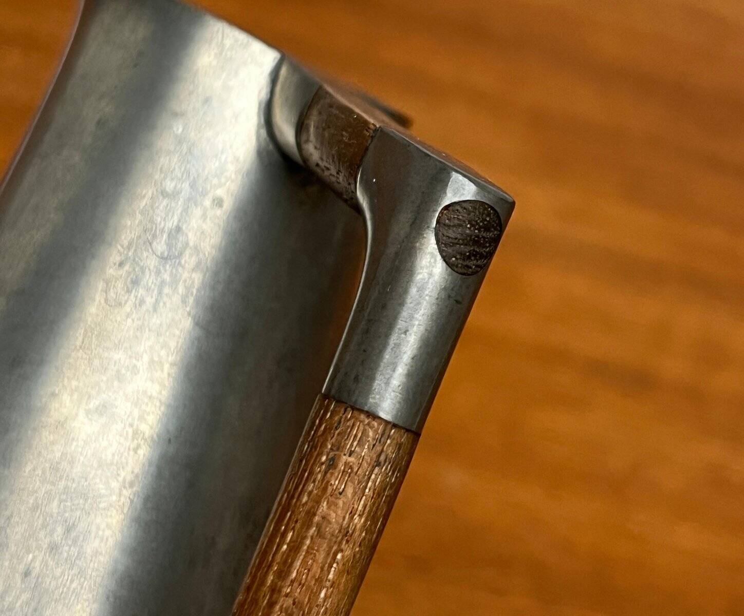 Mid-Century Pewter Carafe Vase with Teak Handle by K.M.D. Tiel Royal Holland Pewter, 1960s