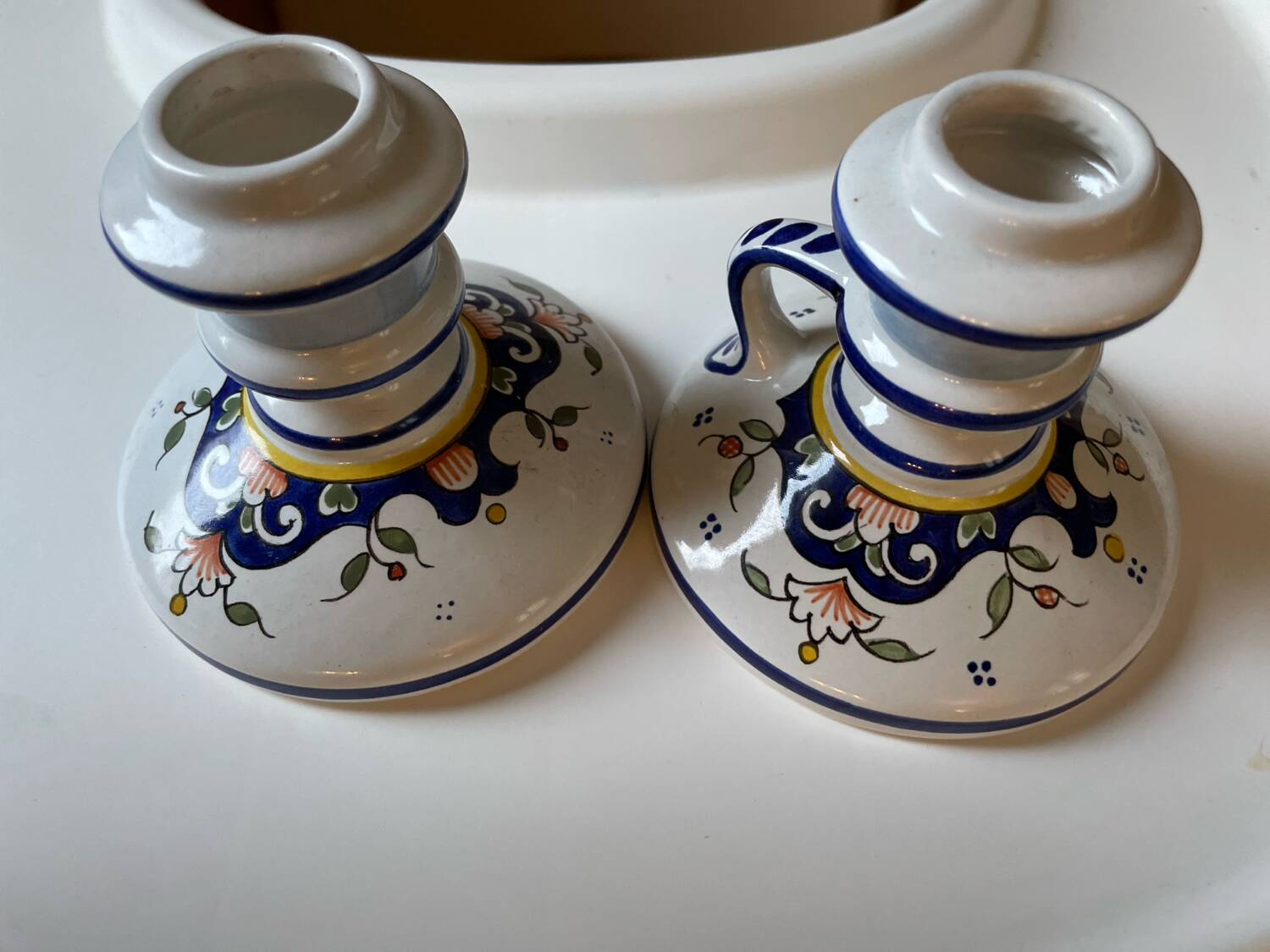 2 Handmade candlesticks Rouen decor