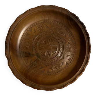 Assiette en Bois sculpté