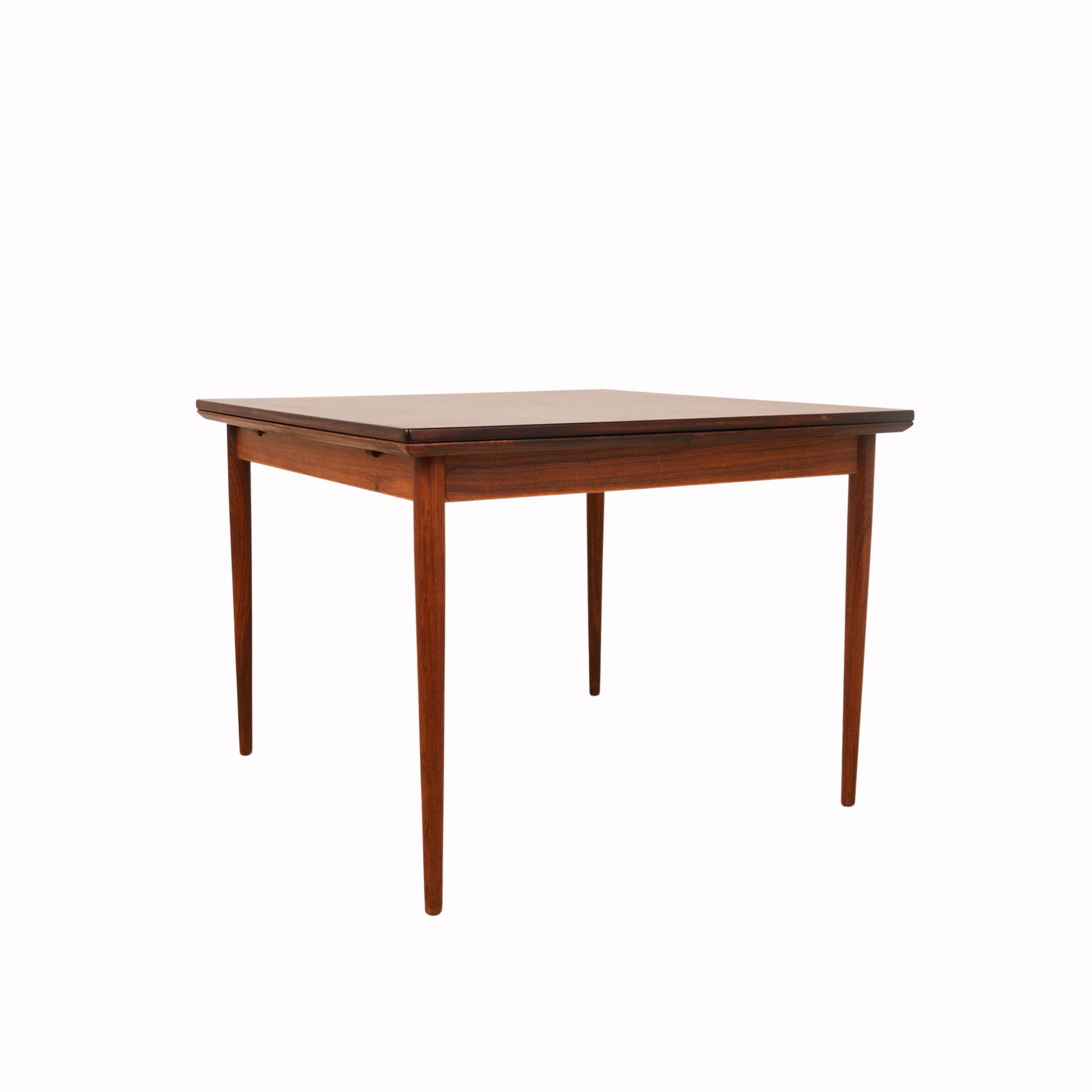 Scandinavian extendable rosewood dining table - 1960