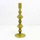 80s Amber Glass Candle Holder