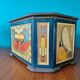 Ancient jewelry box in lithographed sheet metal Cléopâtre Egypt