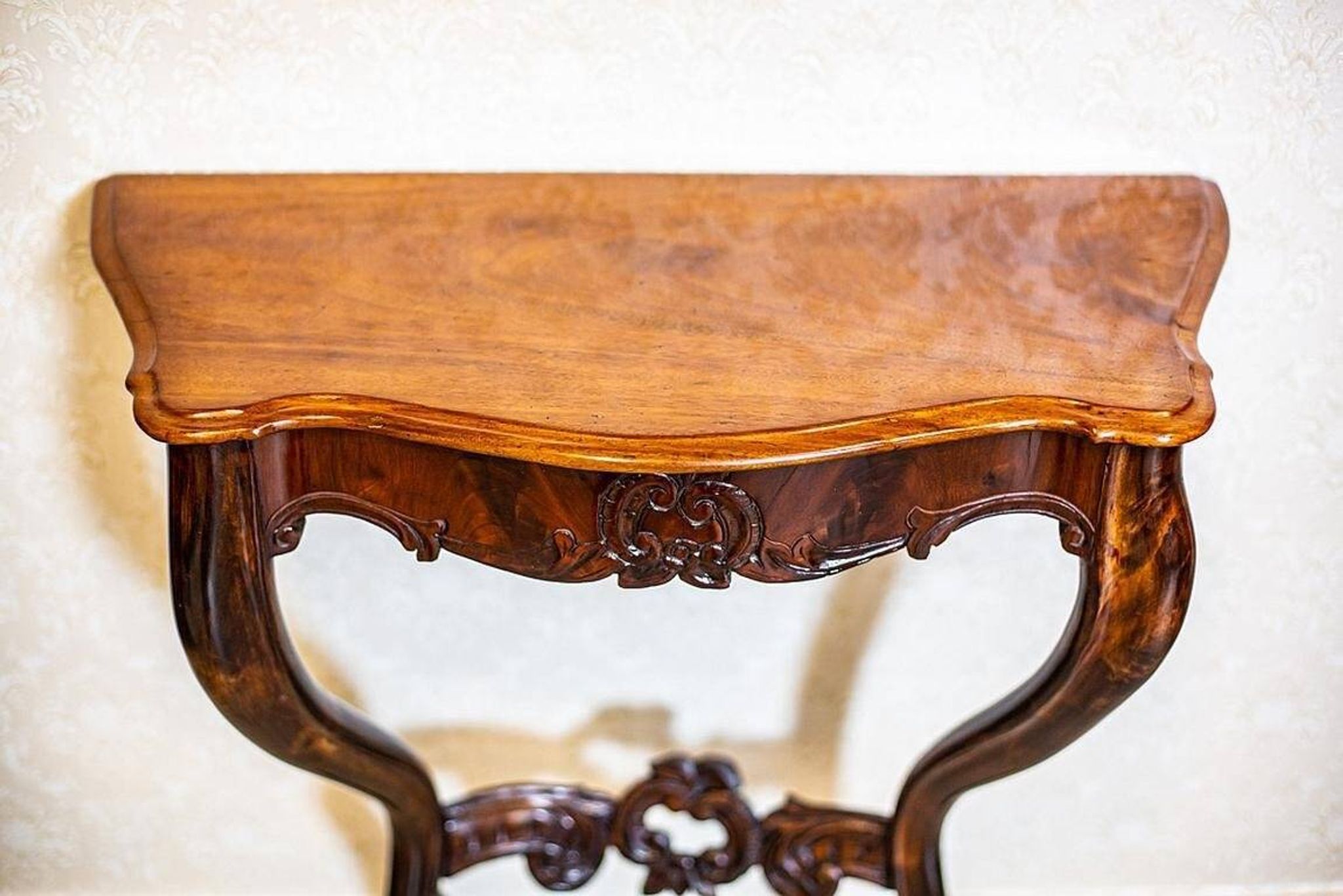 Set of Antique Louis Philippe Mirror and Console Table, 1890s