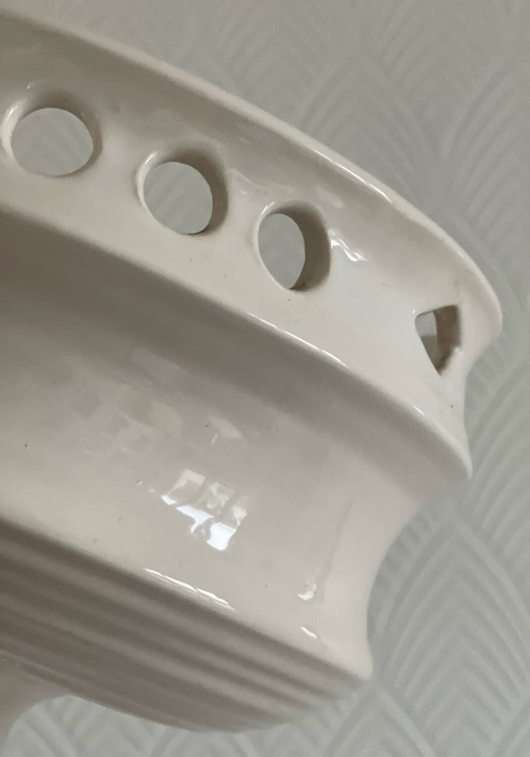 Antique openwork porcelain cup