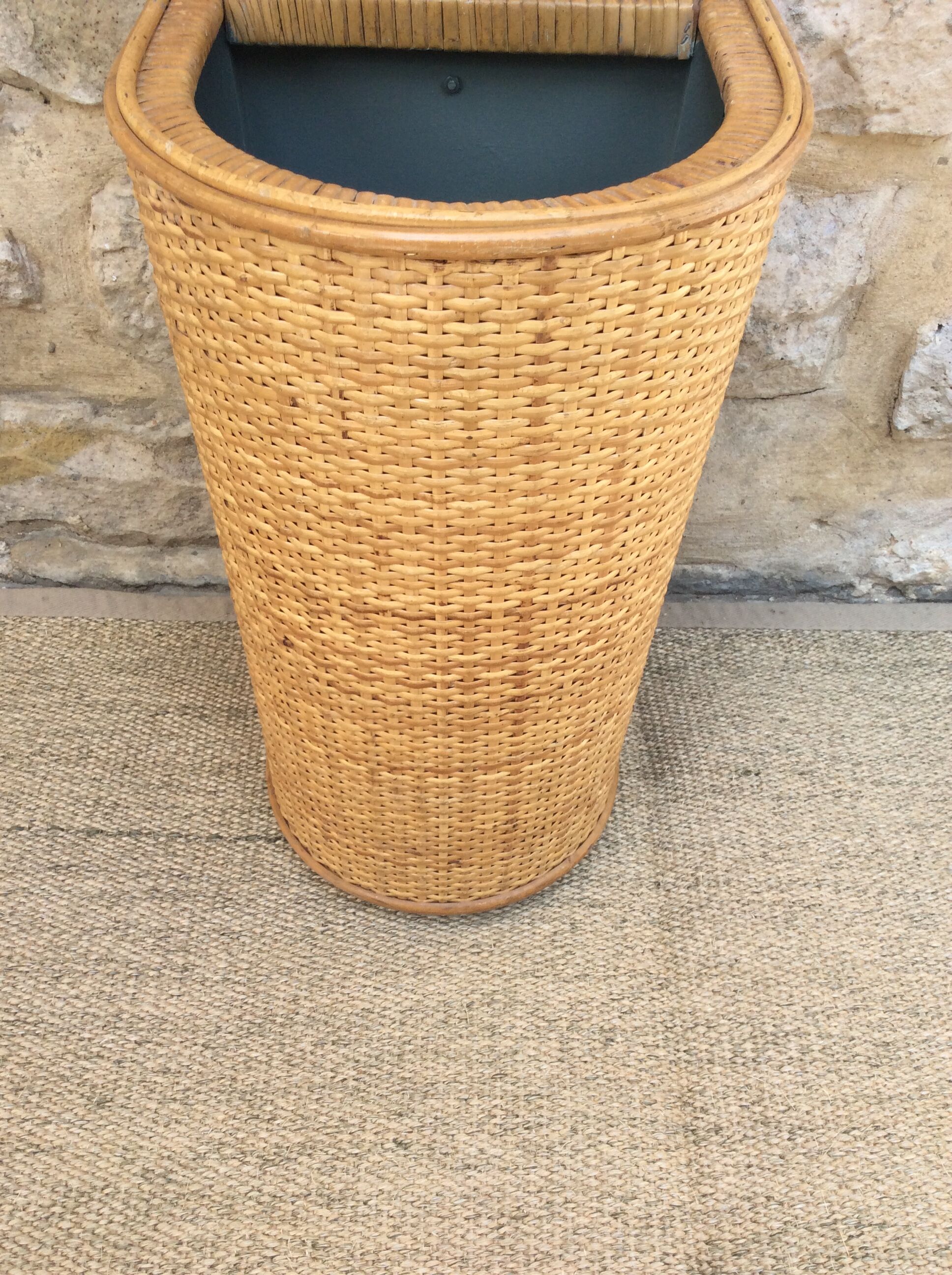 Rattan umbrella holder