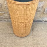 Rattan umbrella holder