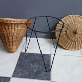 Rattan sewing basket 1950